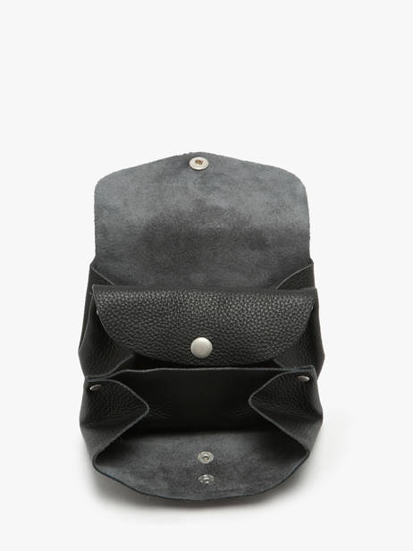 Portemonnee Le Gustave Leder Paul marius Zwart vintage GUSTAVEM ander zicht 1